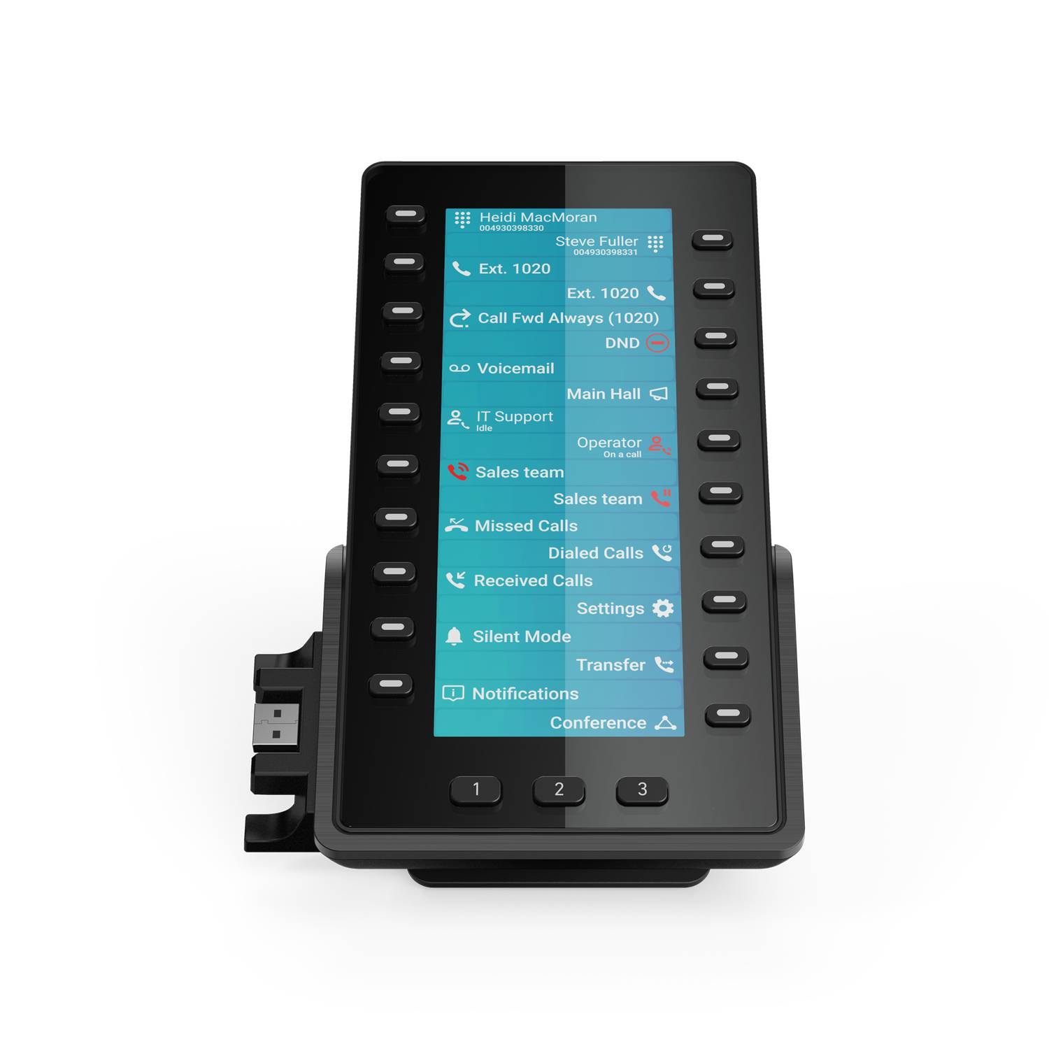 Snom D8C Tastenerweiterung USB für D865 D862 und D815W (00004562)-2