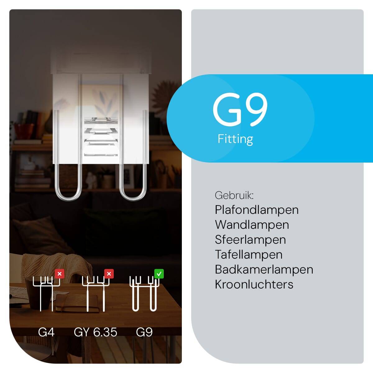 Modee LED Lamp G9 - 3.5W 2700K 350lm 230V - LED Lamp insteek - Warm Wit-1