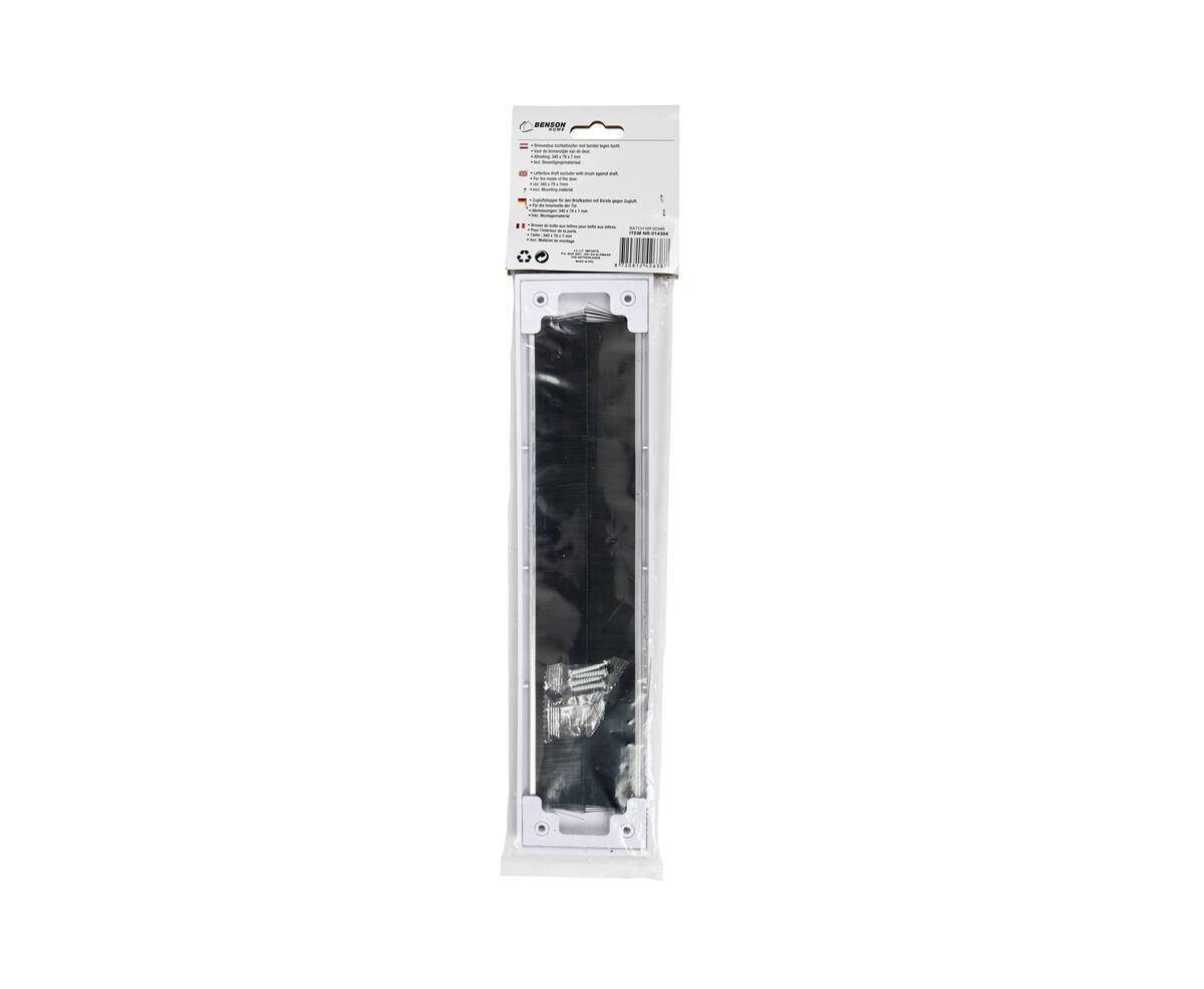 BENSON Brievenbus tochtafsluiter schroefbaar wit-2