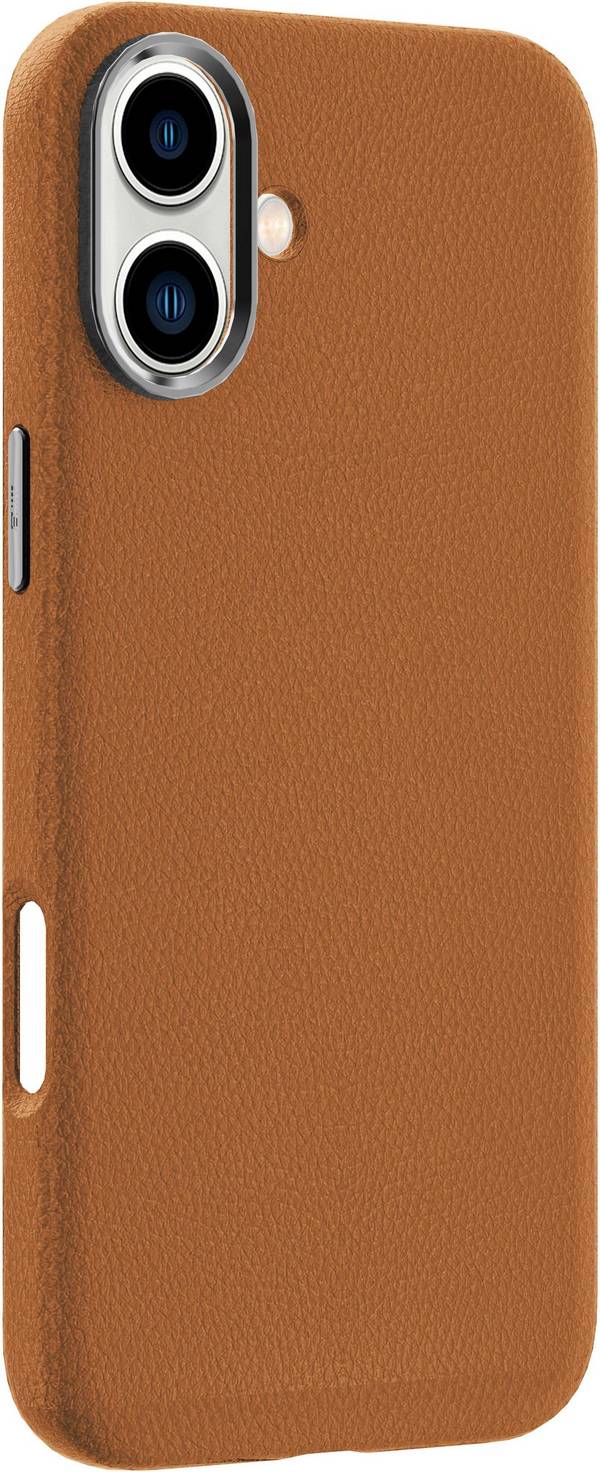 eStuff INFINITE (GRS) VENICE iPhone 16 bruine lederen magnetische