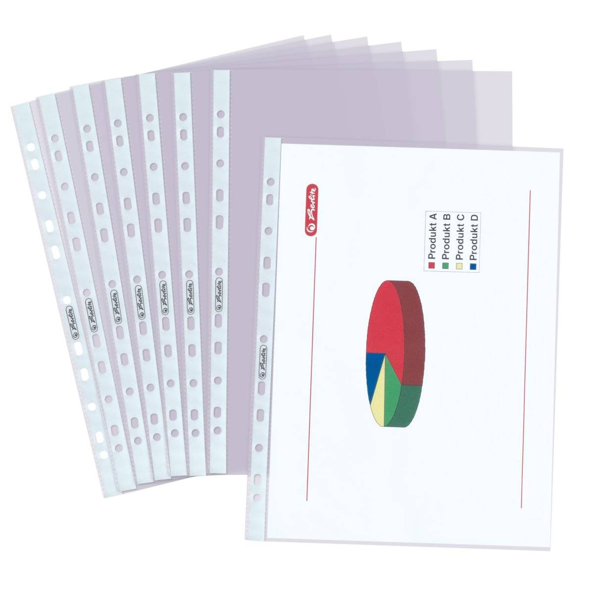 Herlitz 10840320 documentbeschermer 210 x 297 mm (A4) polypropyleen (PP) 100 stuks-1