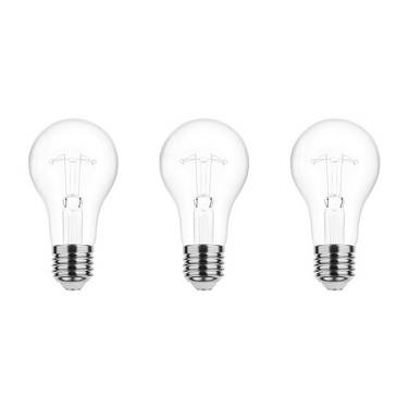 Technik E27 Wolfraam-Gloeilamp Dimbaar 150W - 2700K - Warm Wit - Gloeilamp Globe A70 - 3 stuks