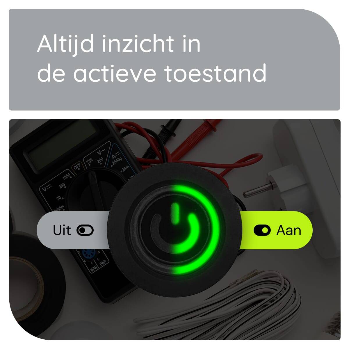 ProRide Metalen Drukschakelaar 220V ON-OFF - 12mm - Aan/uit schakelaar met Aansluitkabel - Spatwaterdicht - LED-2