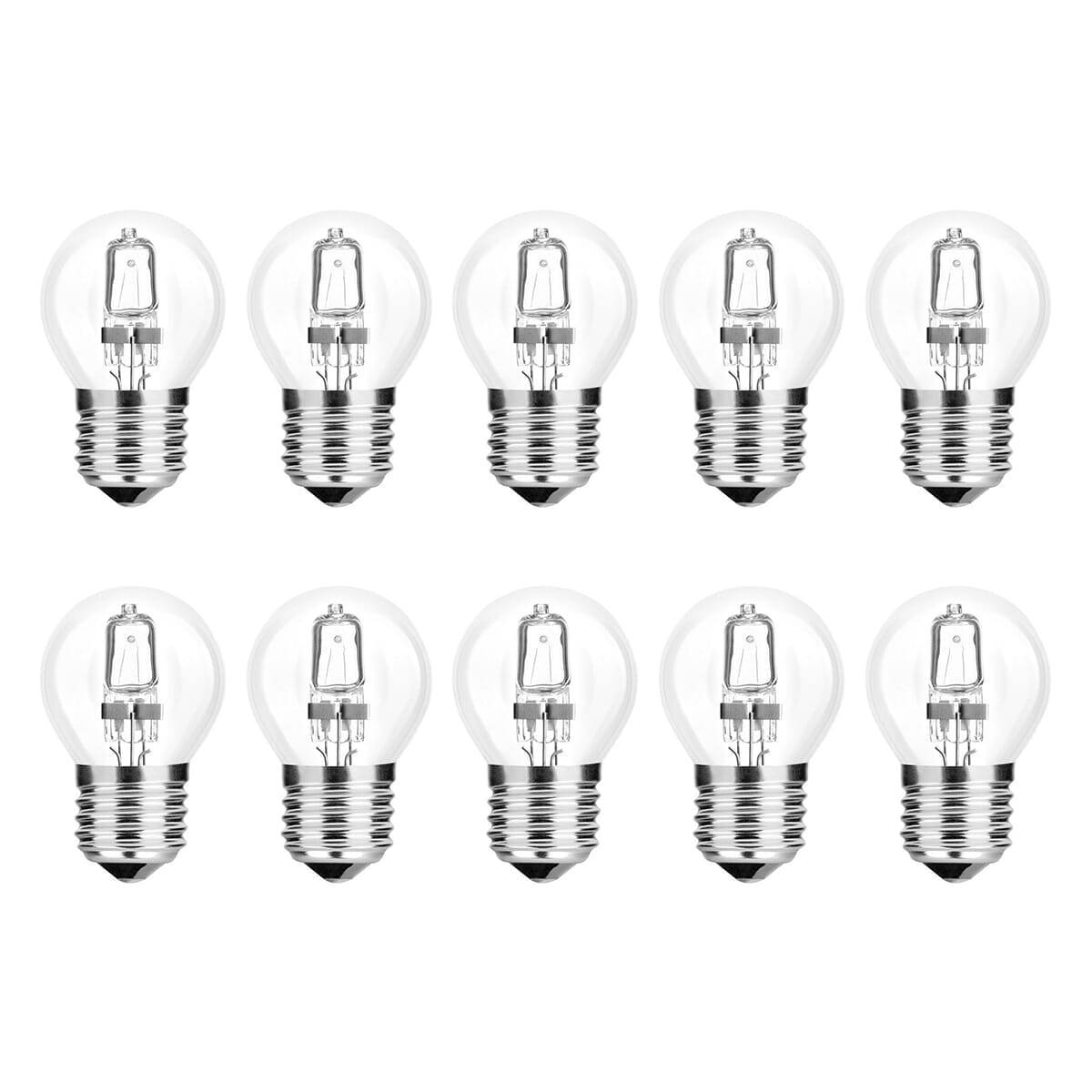 Modee E27 Halogeen Lamp Dimbaar 42W ECO - 624lm - 2700K - Warm Wit - ECO Halogeen Globe Mini P45 - 10 stuks-0