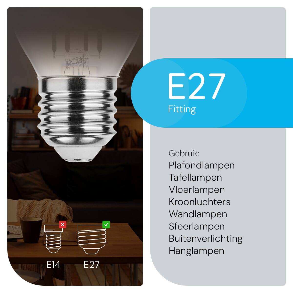 Modee E27 LED Lamp 12W - 960lm - 4000K - Neutraal Wit - LED Stick Lamp T44 - Vervangt 90W Halogeen Gloeilamp - 3 stuks-2