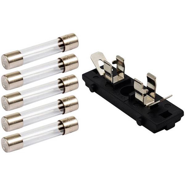 VLTG Zekeringhouder inbouw paneel 5x20mm - 500mA - Klein - T(traag)