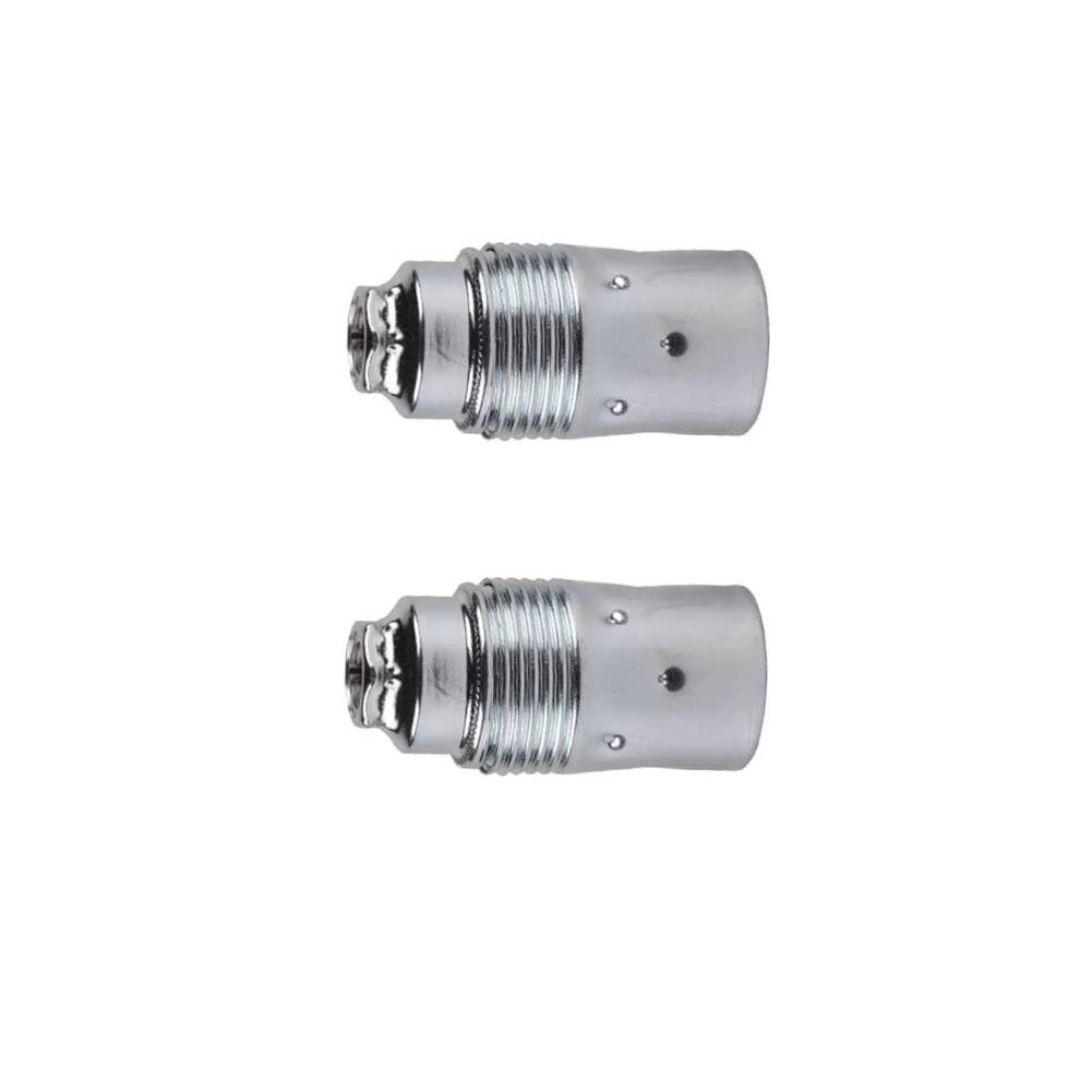Lamphouder - Glad - E14 - Chroom - Per 2 stuks-0