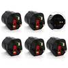 Reisstekker EU-Engeland/Ierland - Type C/E/F naar G - Geaard - 2.5A - 600W - Zwart - 5 stuks