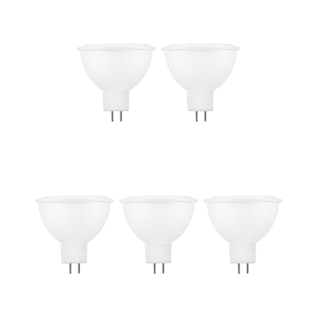 Modee GU5.3 LED Lamp 5W - 450lm - 6000K - Daglicht Wit - LED Spot MR16 - Vervangt 35W Halogeen Gloeilamp - 5 stuk-0