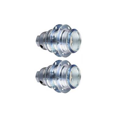 Lamphouder + 2 Ringen - E14 - Chroom - Per 2 stuks