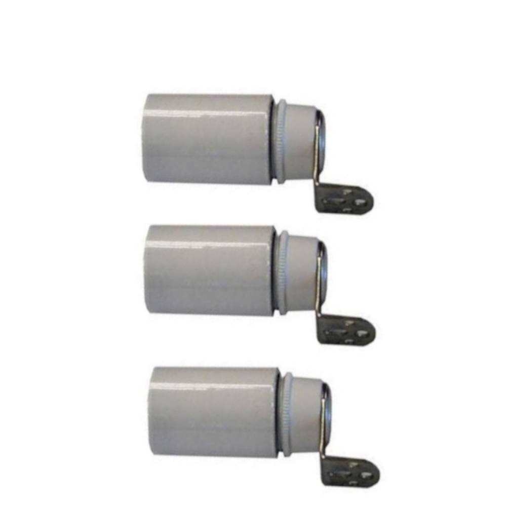 Lamphouder met beugel - E14 - Wit - Per 3 stuks-0