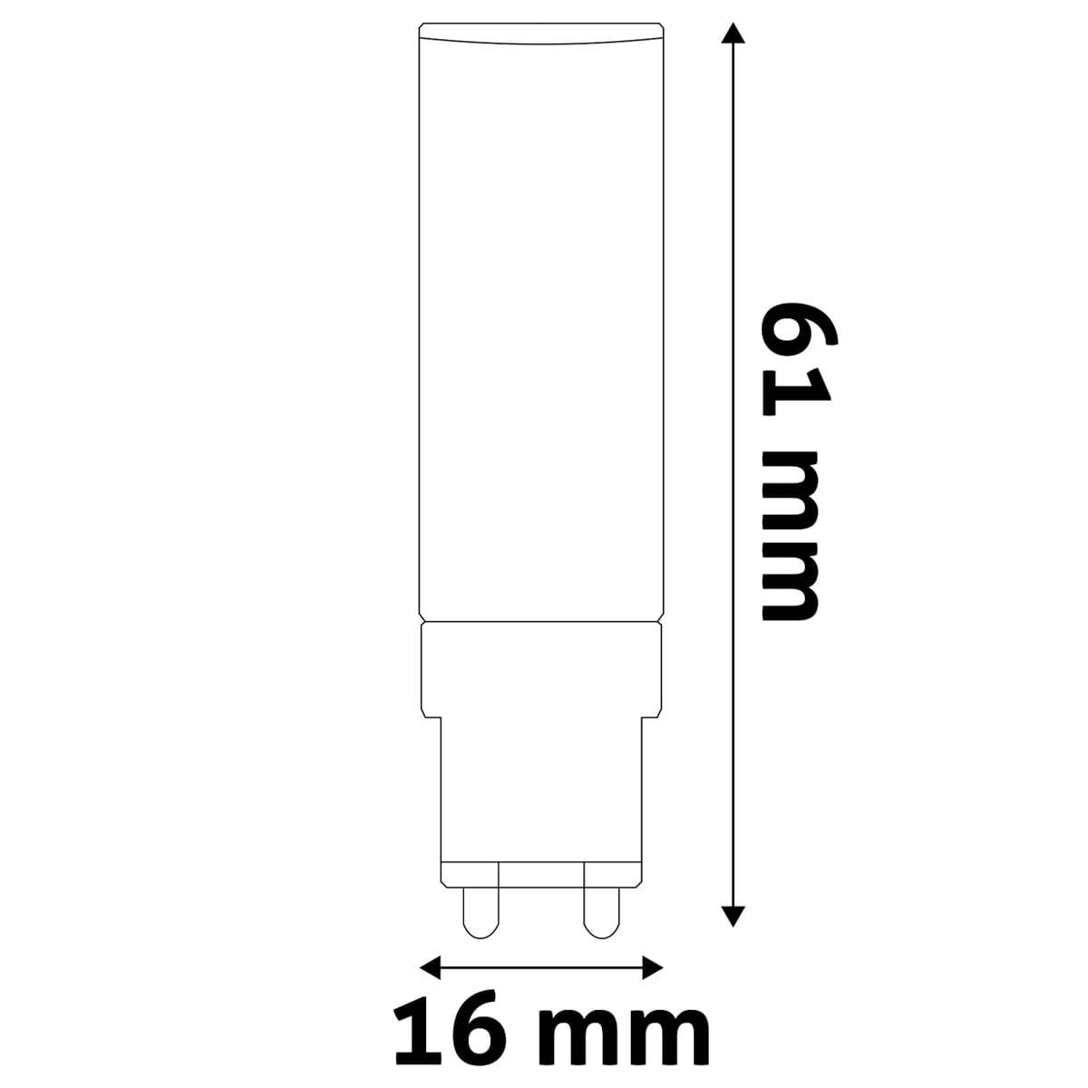 Avide G9 LED Insteeklamp 4.2W 220-240V - 3000K - 450lm - LED Lampjes Insteek - Warm wit licht - Vervangt 39W lamp - 3-1