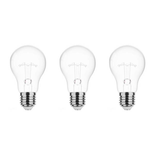 Technik E27 Wolfraam-Gloeilamp Dimbaar 40W - 2700K - Warm Wit - Gloeilamp Globe A55 - 3 stuks