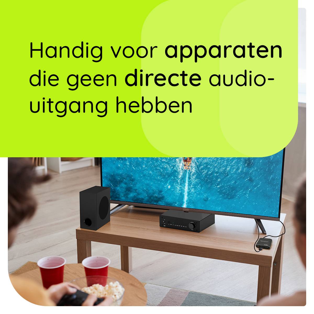 HDMI Audio Extractor 4K/2K - Audio Converter - HDMI In naar HDMI Out - Optisch (SPDIF), Coaxiaal + 3.5mm Audio - Met-2
