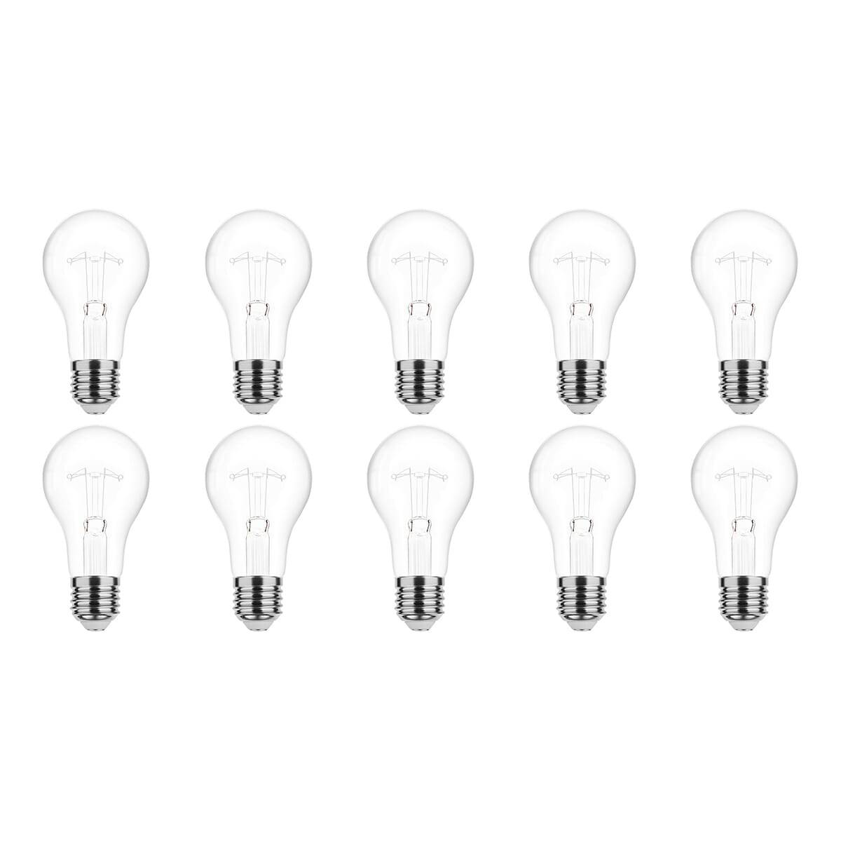 Technik E27 Wolfraam-Gloeilamp Dimbaar 200W - 2700K - Warm Wit - Gloeilamp Globe A70 - 10 stuks-0