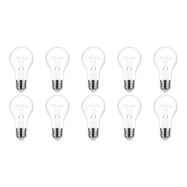 Technik E27 Wolfraam-Gloeilamp Dimbaar 200W - 2700K - Warm Wit - Gloeilamp Globe A70 - 10 stuks