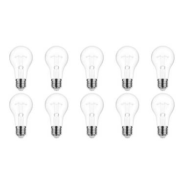 Technik E27 Wolfraam-Gloeilamp Dimbaar 200W - 2700K - Warm Wit - Gloeilamp Globe A70 - 10 stuks