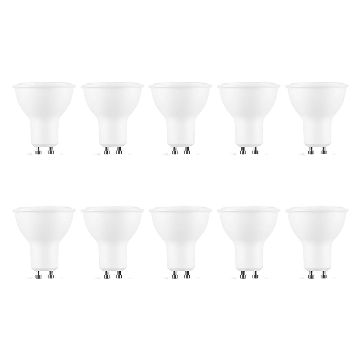 Modee GU10 LED Lamp 6W - 550lm - 6000K - Daglicht Wit - LED Spot - Vervangt 42W Halogeen Gloeilamp - 10 stuks-0