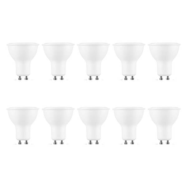 Modee GU10 LED Lamp 6W - 550lm - 6000K - Daglicht Wit - LED Spot - Vervangt 42W Halogeen Gloeilamp - 10 stuks