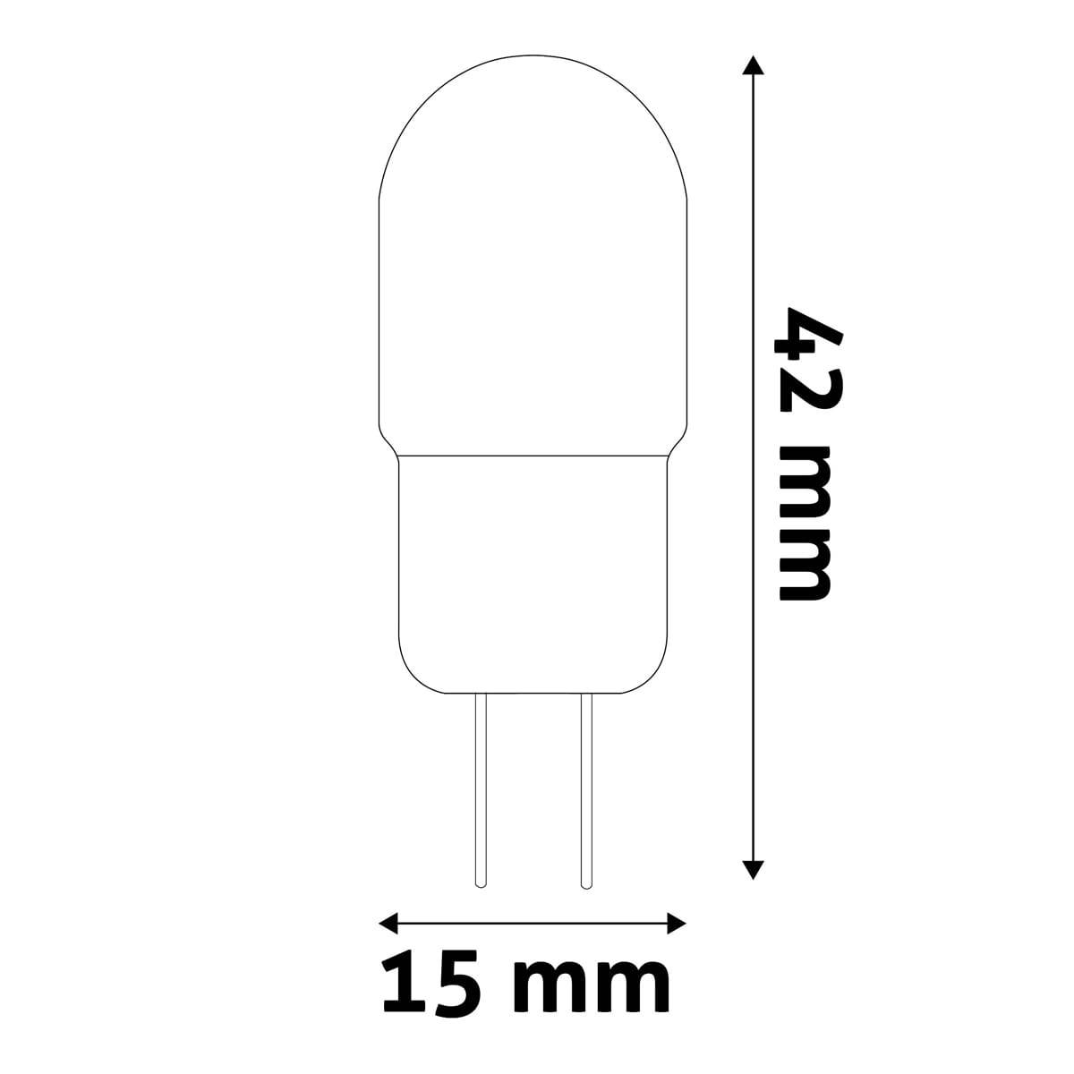 Avide G4 LED Insteeklamp 2W 12V - 4000K - 200lm - LED Lampjes Insteek - Wit licht - Vervangt 21W lamp-1
