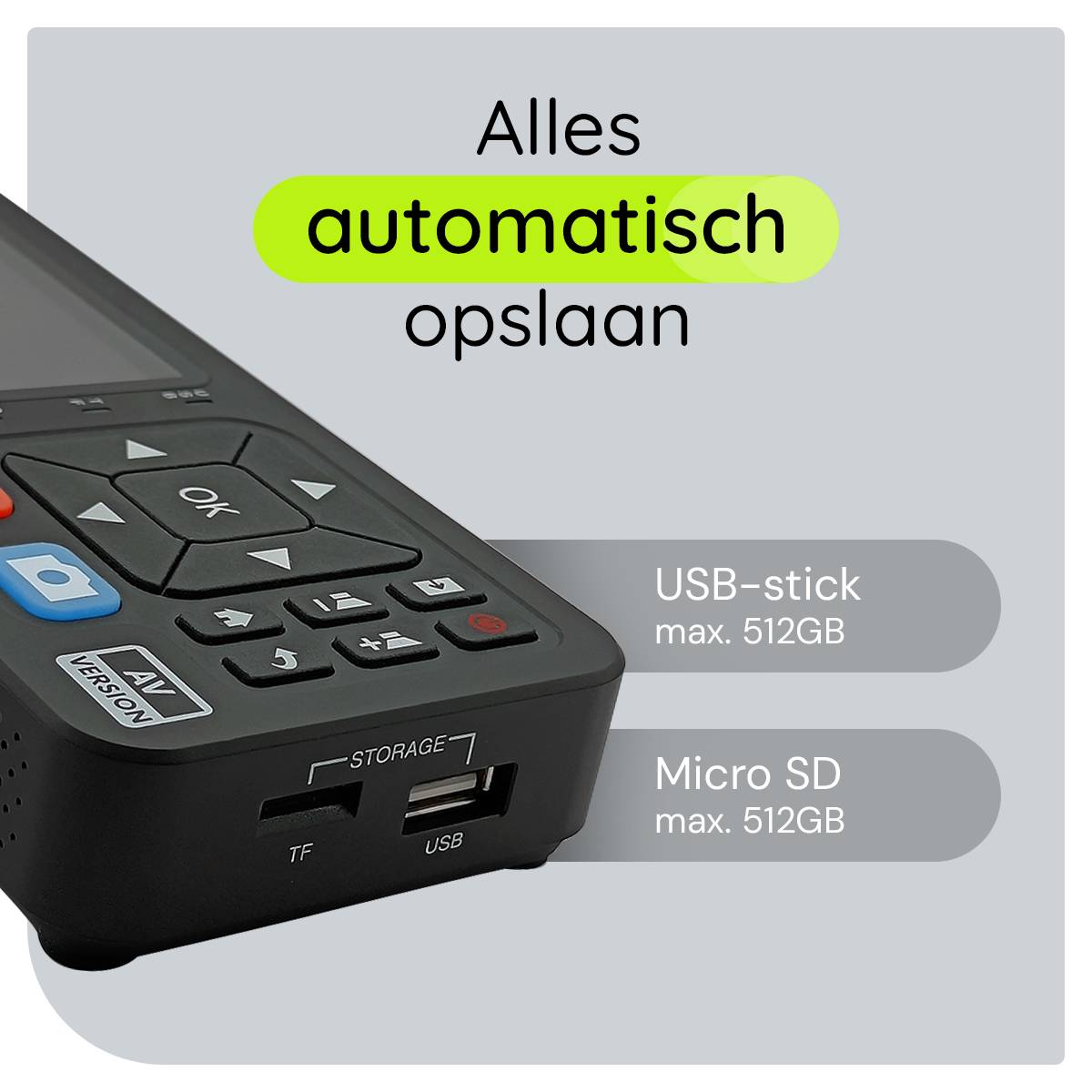 Mini HD Video Recorder - AV Video Grabber - Video's Digitaliseren - Ingang: RCA/S-Video/3.5mm Jack - Uitgang: HDMI/3.5mm-3