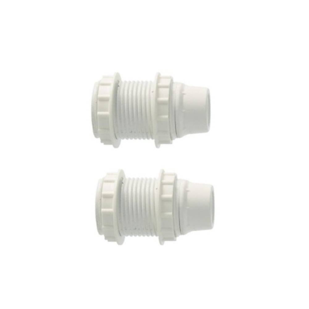 Lamphouder + 2 ringen - E14 - wit - Per 2 stuks-0