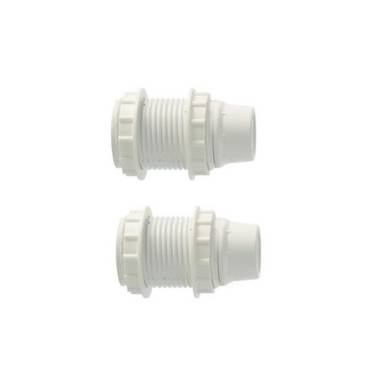 Lamphouder + 2 ringen - E14 - wit - Per 2 stuks