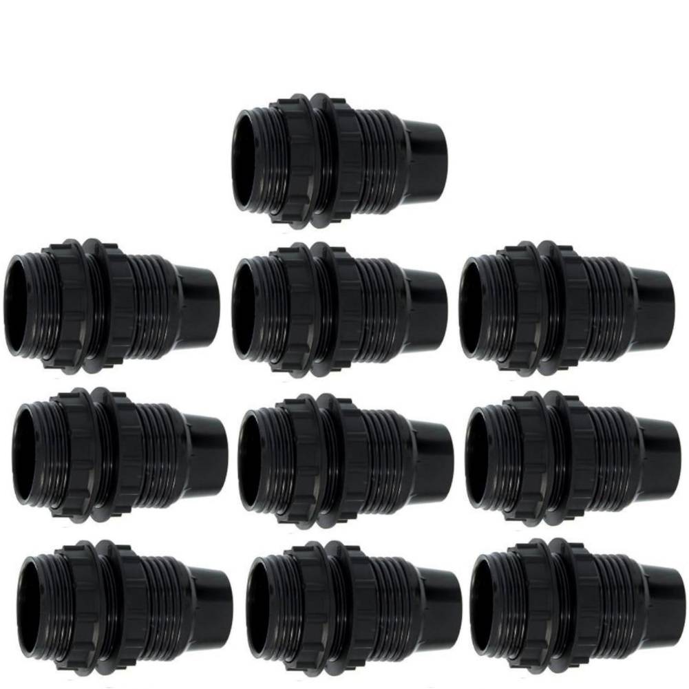 Lamphouder + 2 ringen - E14 - Zwart - Per 10 stuks-0