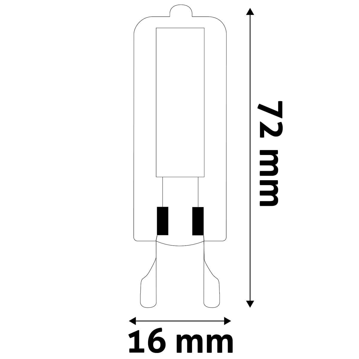 Avide G9 LED Insteeklamp 5W 220-240V - 4000K - 500lm - LED Lampjes Insteek - Wit licht - Vervangt 42W lamp - 3 stuks-2