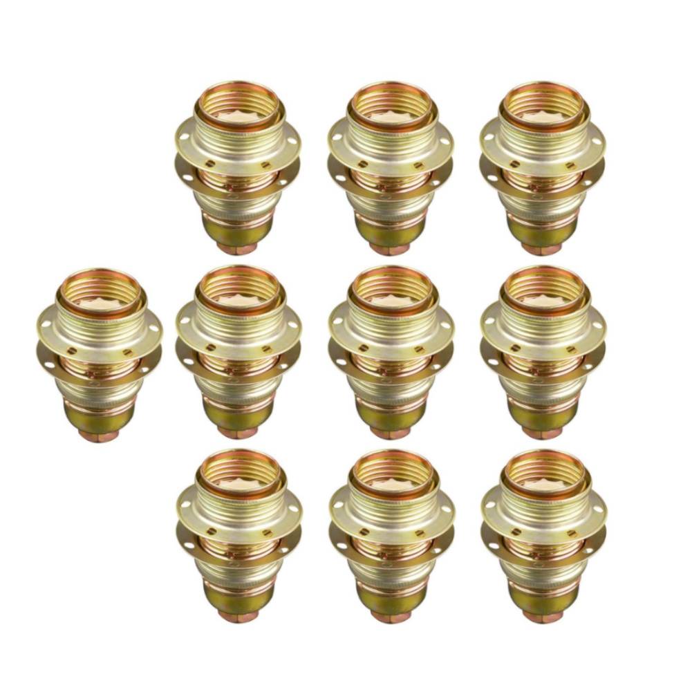 Lamphouder + 2 Ringen - E14 - Messing - Per 10 stuks-0