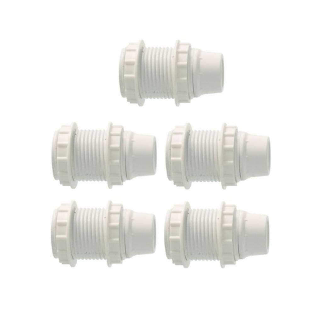 Lamphouder + 2 ringen - E14 - wit - Per 5 stuks-0