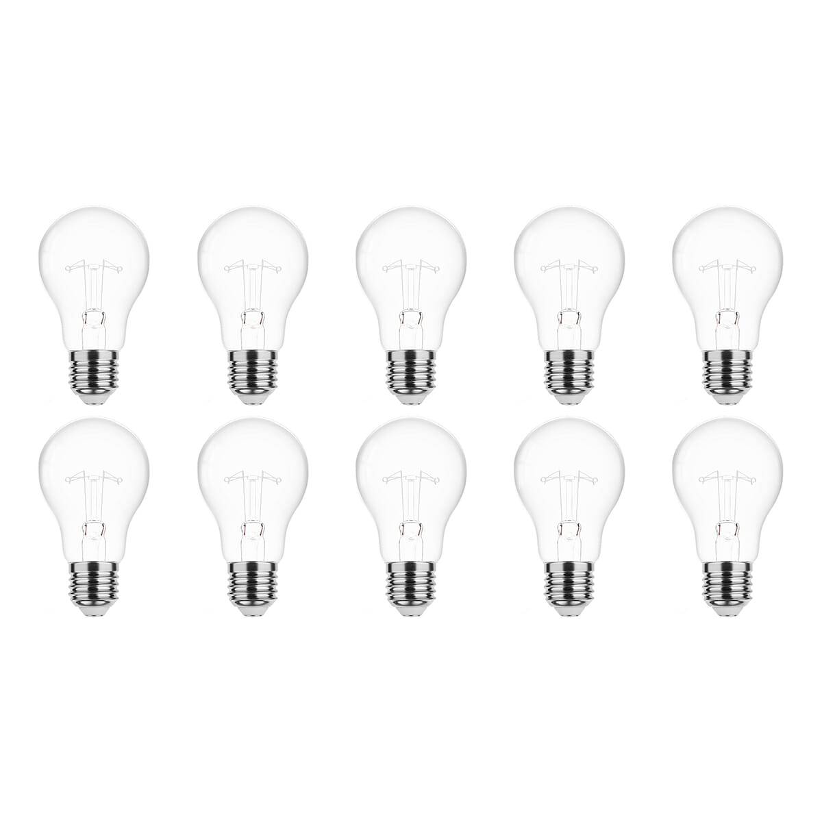 Technik E27 Wolfraam-Gloeilamp Dimbaar 40W - 2700K - Warm Wit - Gloeilamp Globe A55 - 10 stuks-0