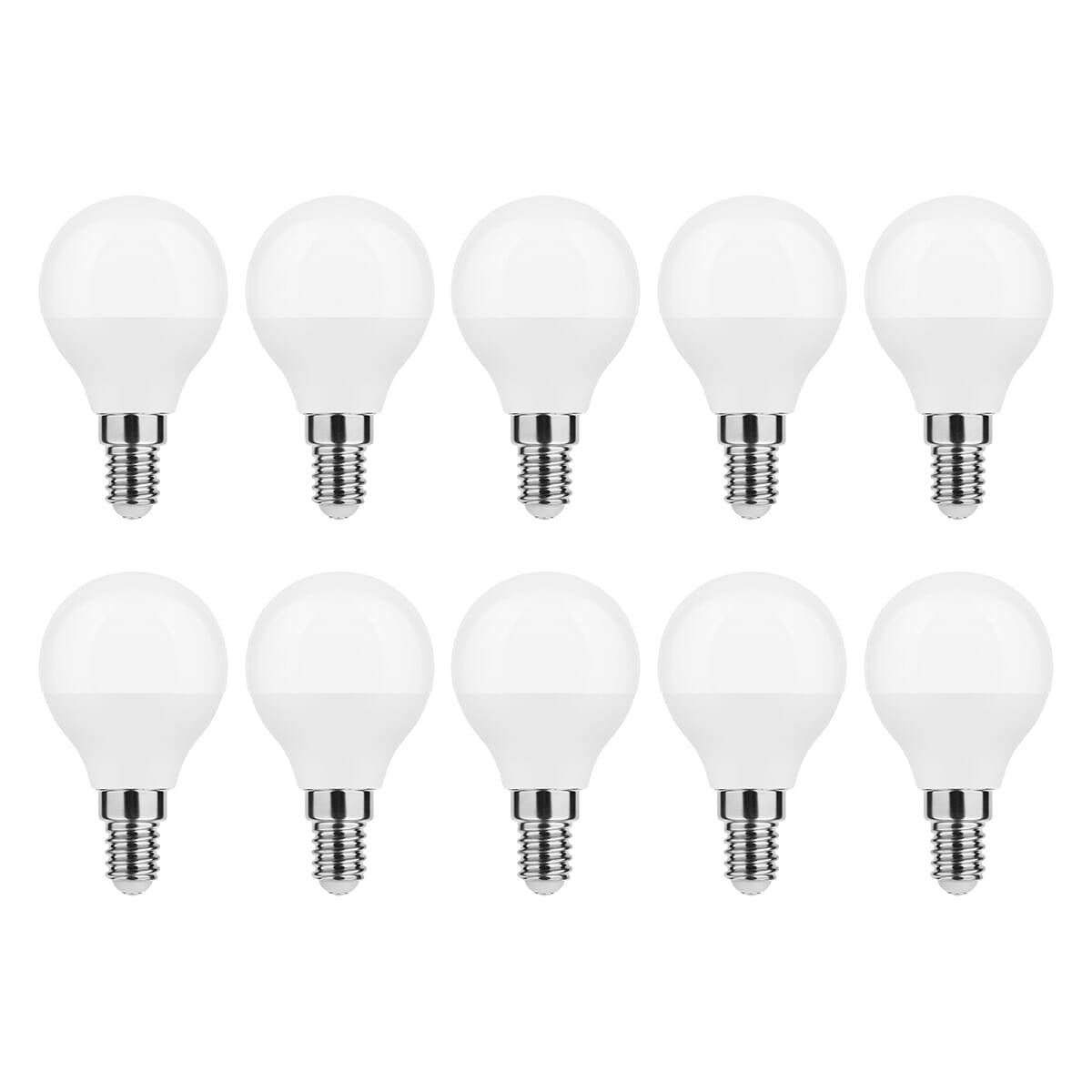 Modee E14 LED Lamp 4.9W - 470lm - 6000K - Daglicht Wit - LED Globe Mini P45 - Vervangt 40W Halogeen Gloeilamp - 10 stuks-0