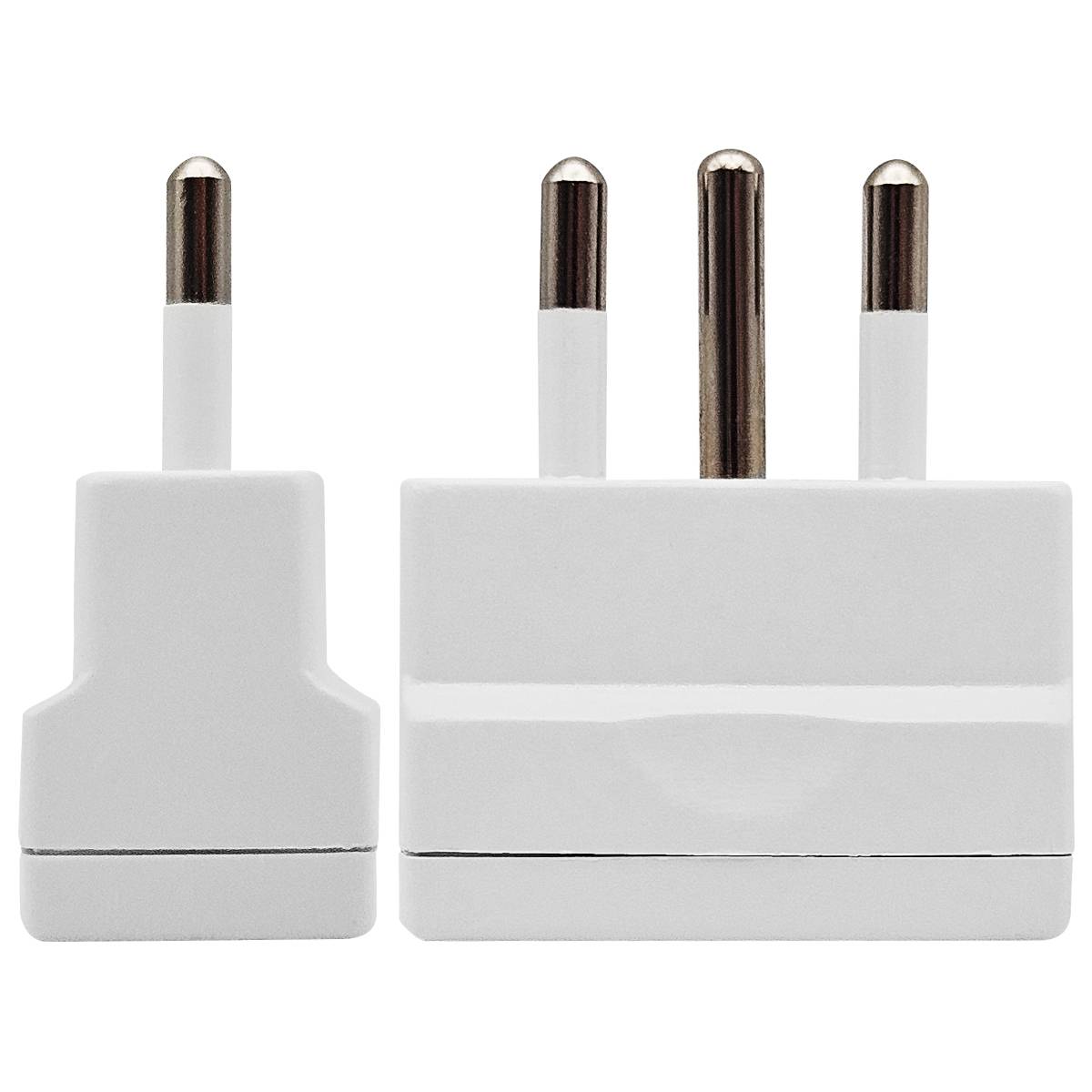 Orbit Electronic Reisstekker EU-Italië - Type C/E/F naar L - Ongeaard - 2.5A - 600W - Wit - 2 stuks-0