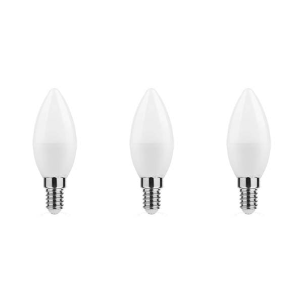 Technik E14 LED Lamp 4.9W - 490lm - 4000K - Neutraal Wit - LED Kaarslamp B35 - Vervangt 45W Halogeen Gloeilamp - 3 stuks