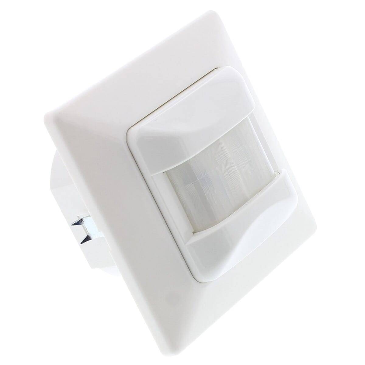 Klemko Bewegingsmelder wand - inbouw - 3-100W - 8m - IB-PIR-W/LED - Wit-0