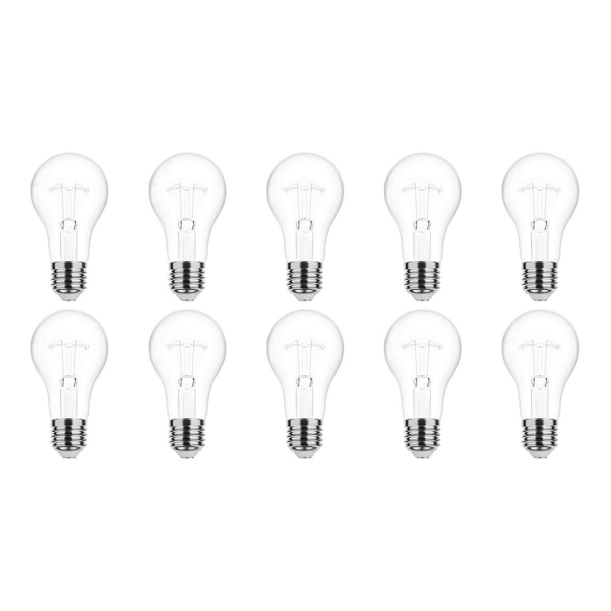 Technik E27 Wolfraam-Gloeilamp Dimbaar 150W - 2700K - Warm Wit - Gloeilamp Globe A70 - 10 stuks-0