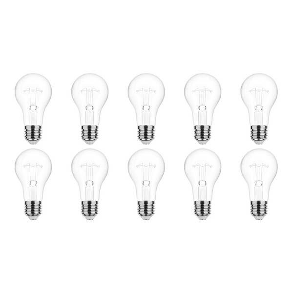 Technik E27 Wolfraam-Gloeilamp Dimbaar 150W - 2700K - Warm Wit - Gloeilamp Globe A70 - 10 stuks