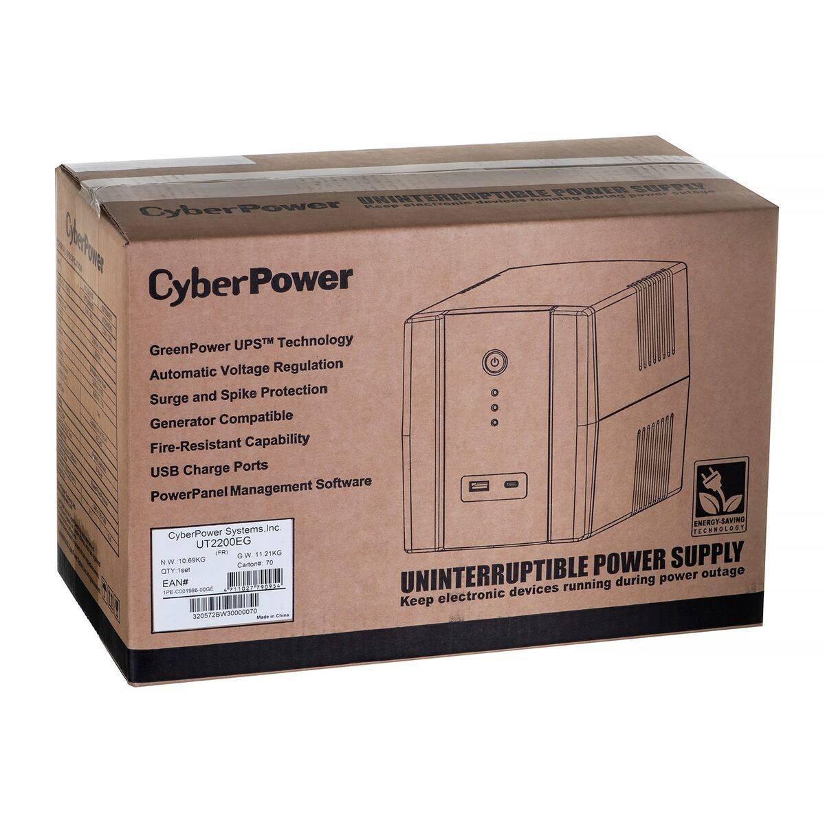 CyberPower UT2200EG-FR UPS Line-Interactive 2200 VA 1200 W-1