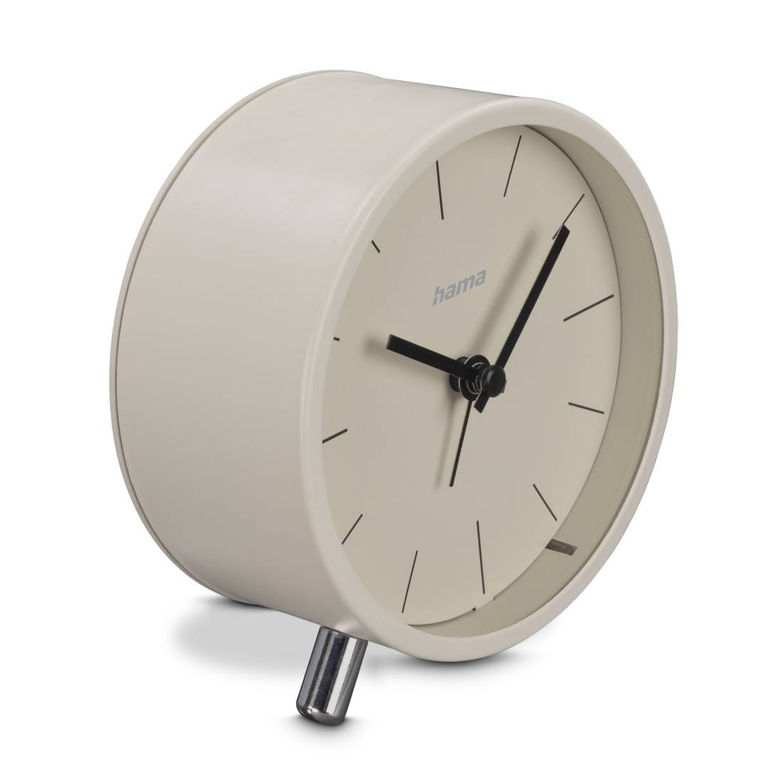 Hama Flores analoge radiogestuurde wekker, stil, grijs/beige 222229-1