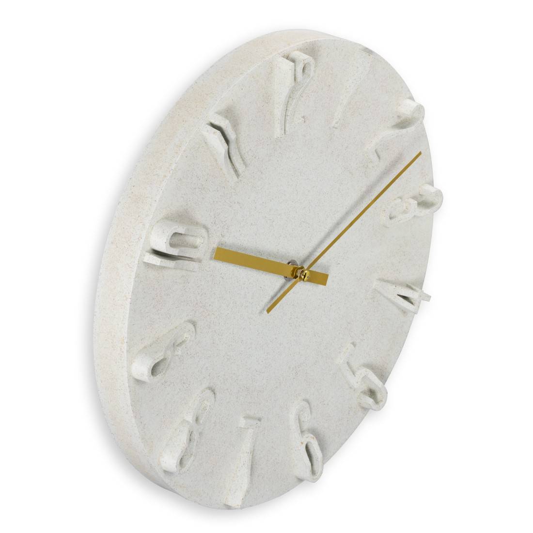 Hama wandklok Korfu beige 30cm 3D cijfers 185880-0