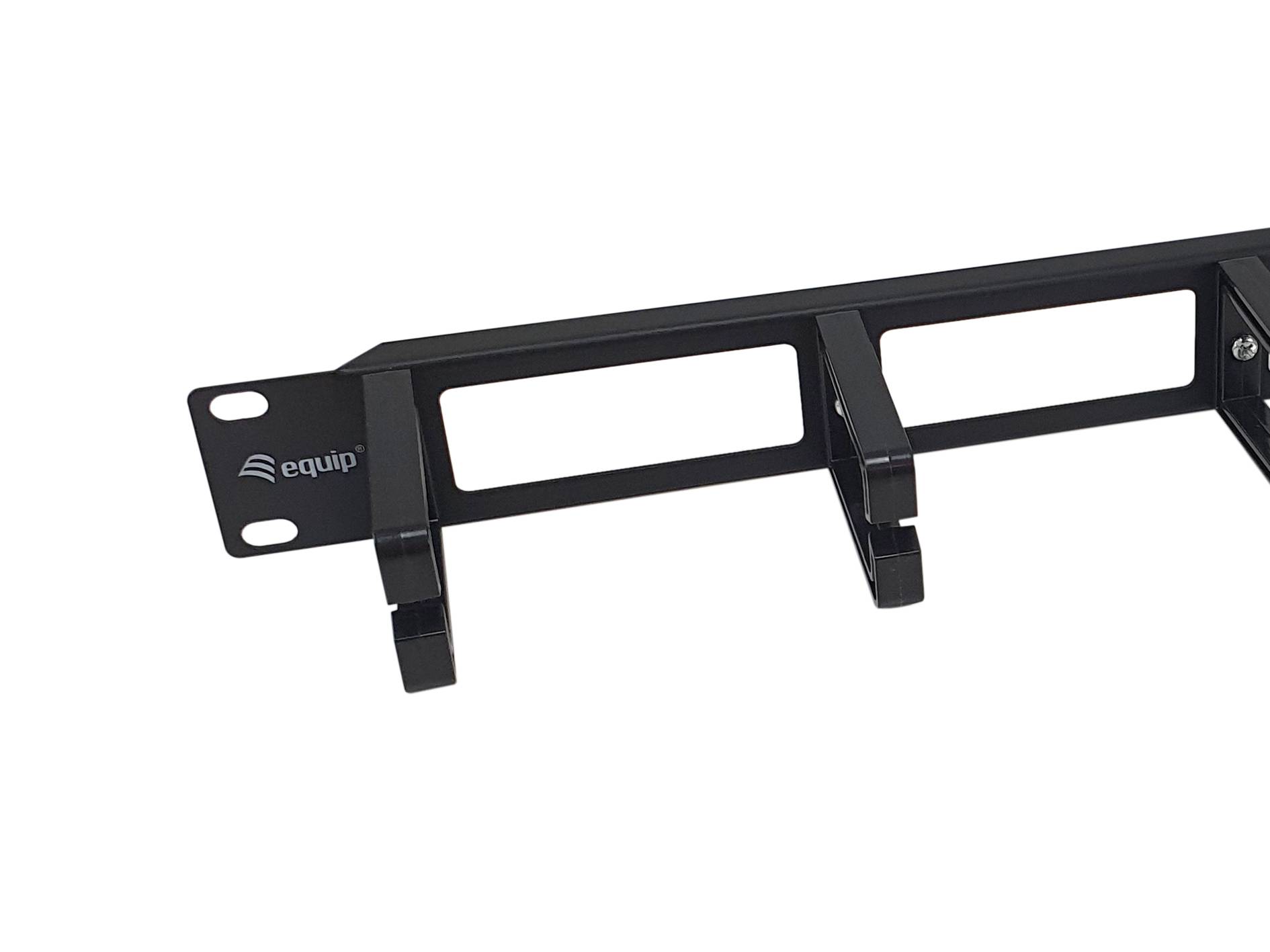 Equip 19" Kabelbeheerpaneel Apparatuur Zwart-2