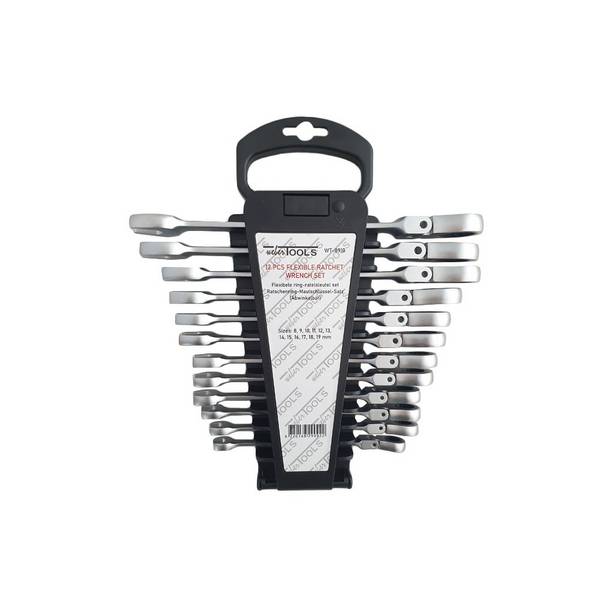 WEBER TOOLS Ringsteeksleutel met ratel 12-delig