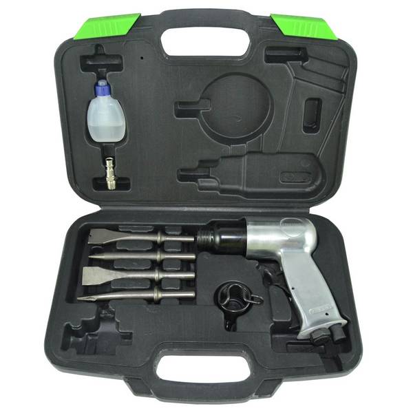 JBM 1/4" Luchtbeitel hakhamer set