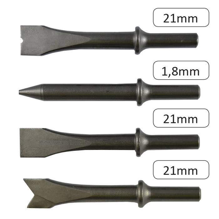 JBM 1/4" Luchtbeitel hakhamer set-2