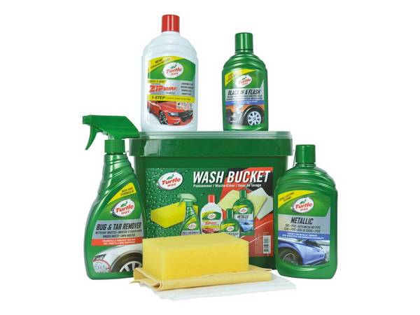 TURTLE WAX Care care schoonmaak set met emmer voor auto