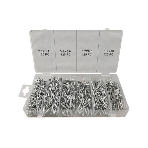 WEBER TOOLS Assortiment popnagels (500 st)