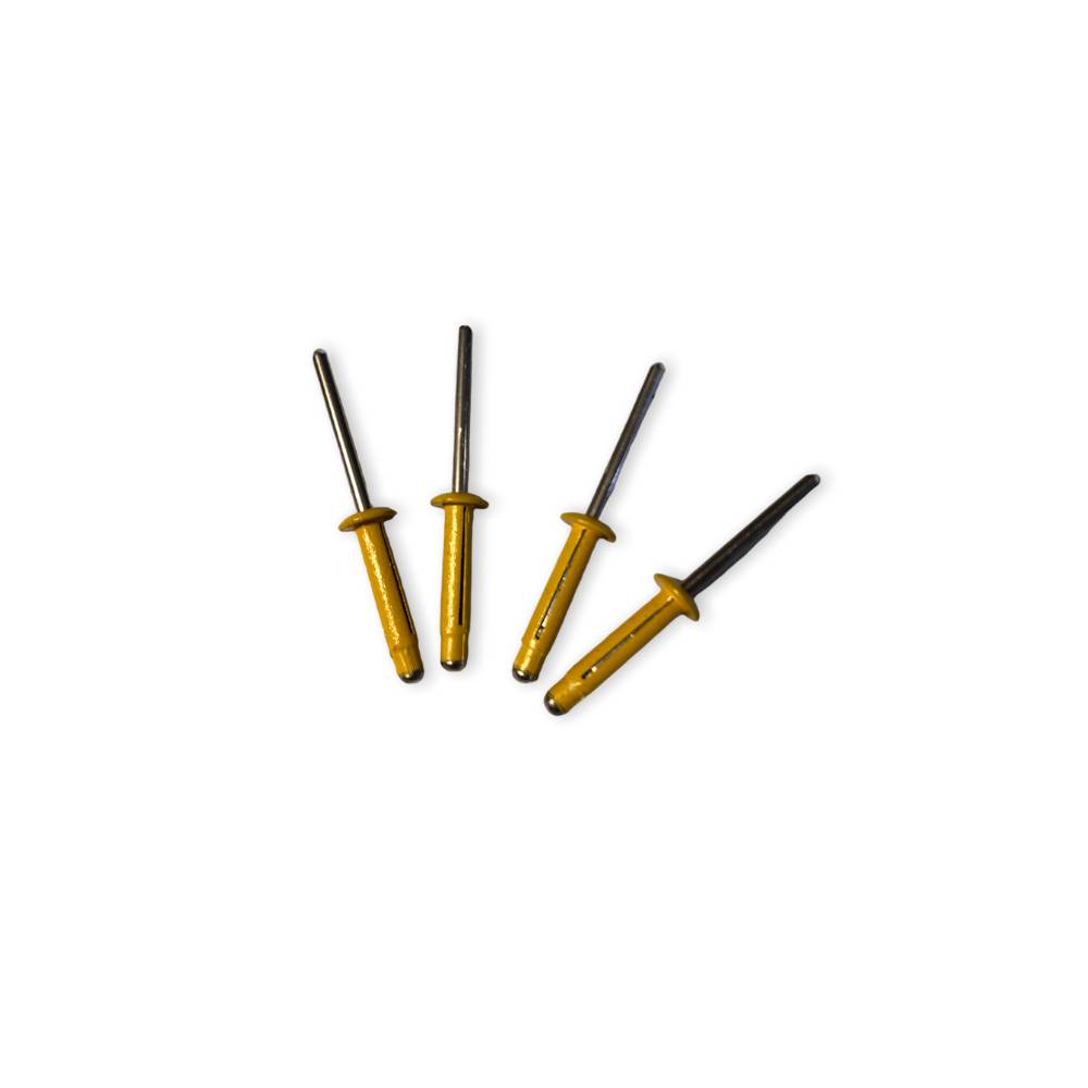 LB Tools Popnagels geel kentekenplaat aluminium (4 st)-0
