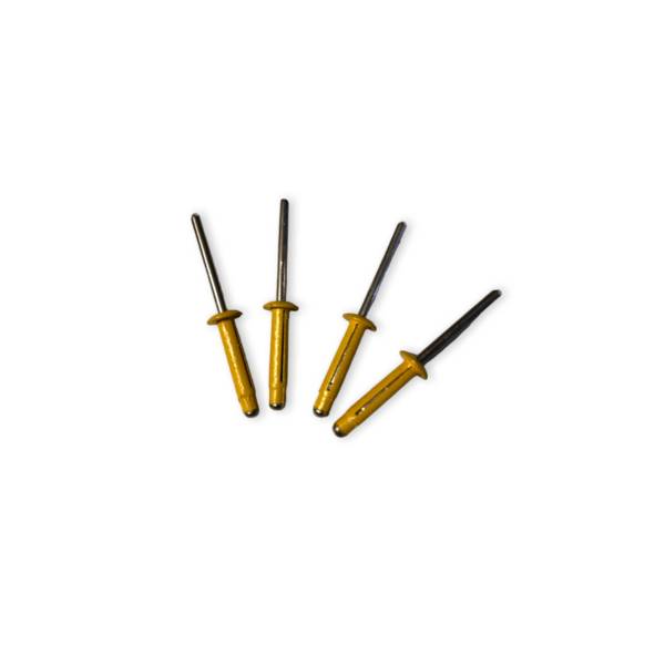 LB Tools Popnagels geel kentekenplaat aluminium (4 st)