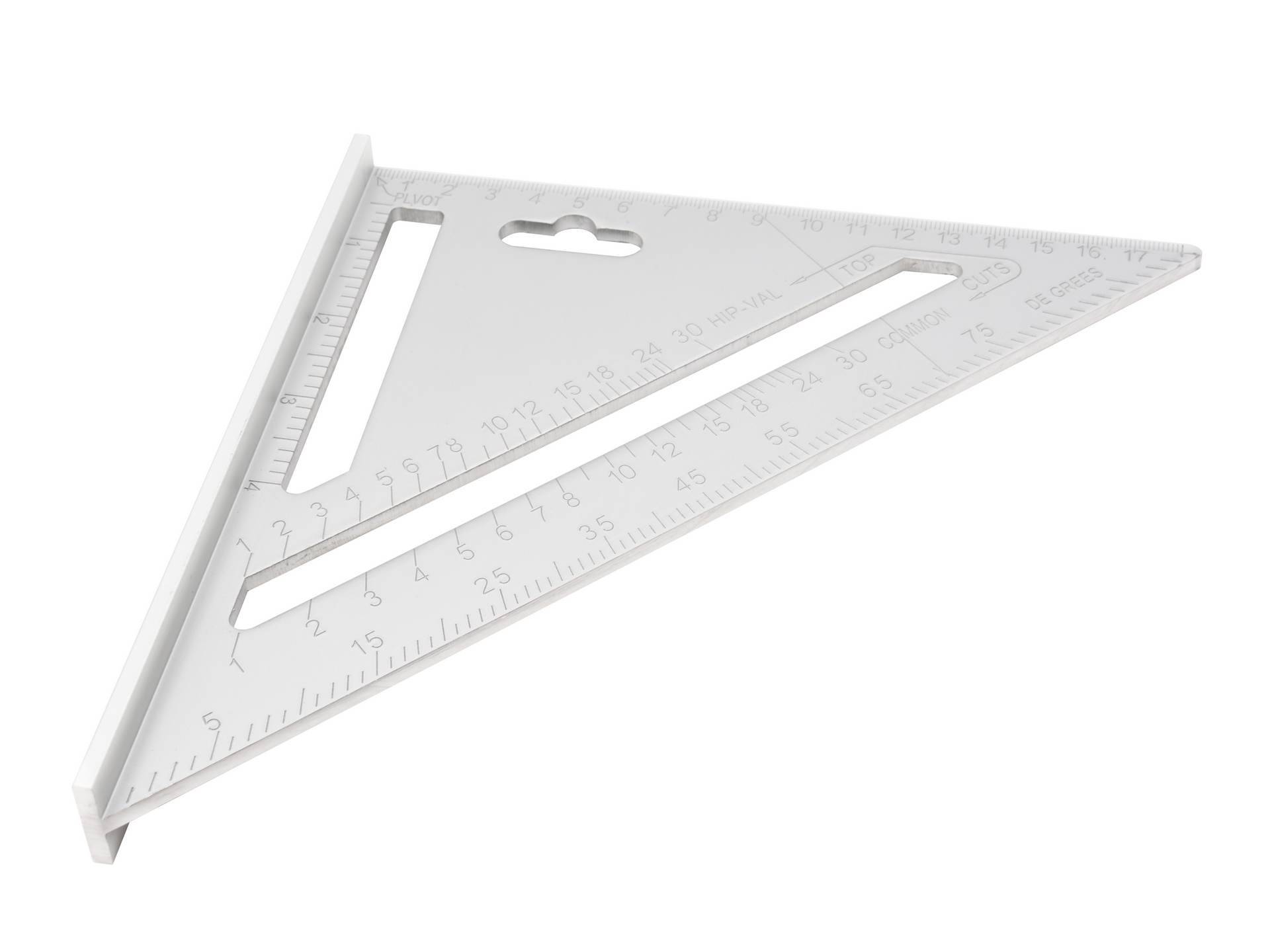 GEKO Aluminium winkelhaak meetdriehoek 185x185x260mm-0